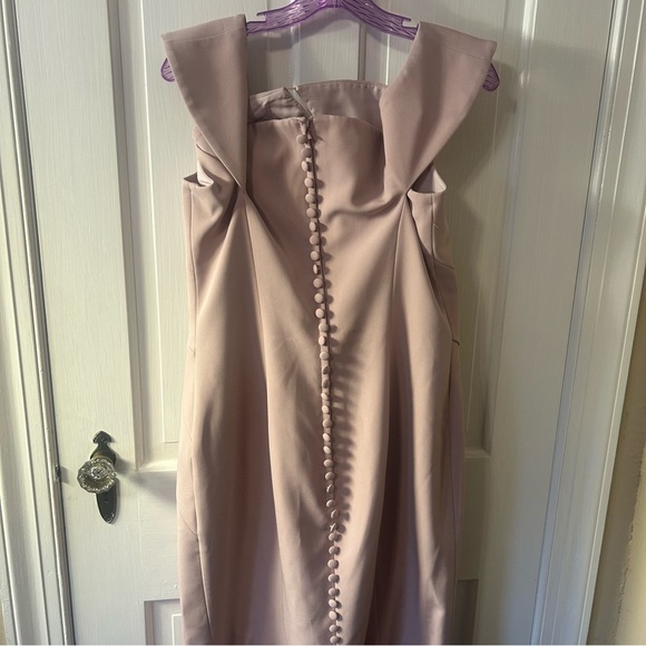 Alexander by Daymor 1373 Button Back Off The Shoulder Dress. - Picture 4 of 10